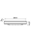 MAGNETO* MODULO LINEAL DIFUSOR 8W BLANCO 3000K